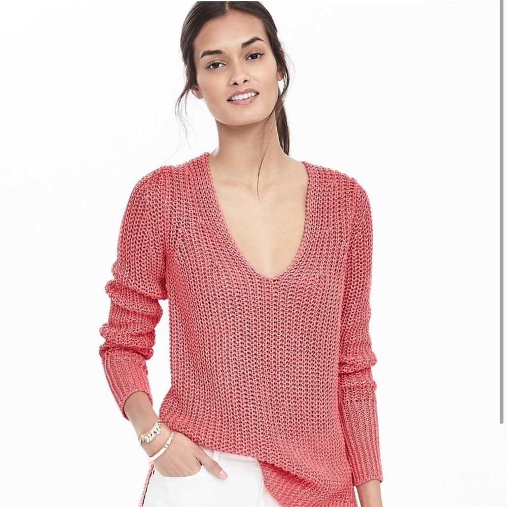 Banana Republic Chunky Linen Sweater